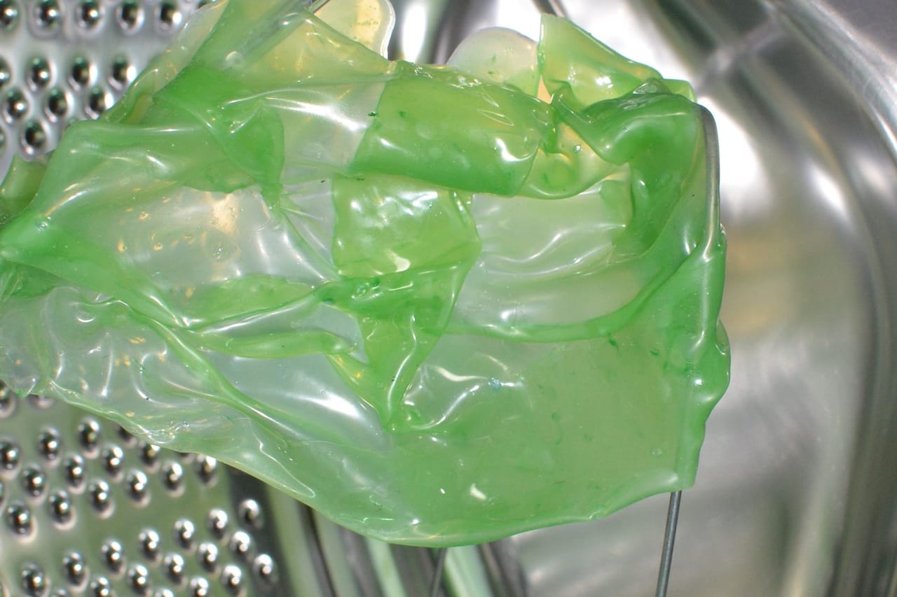 Appliance repair Bowling Green KY: Green gel in metal washing machine