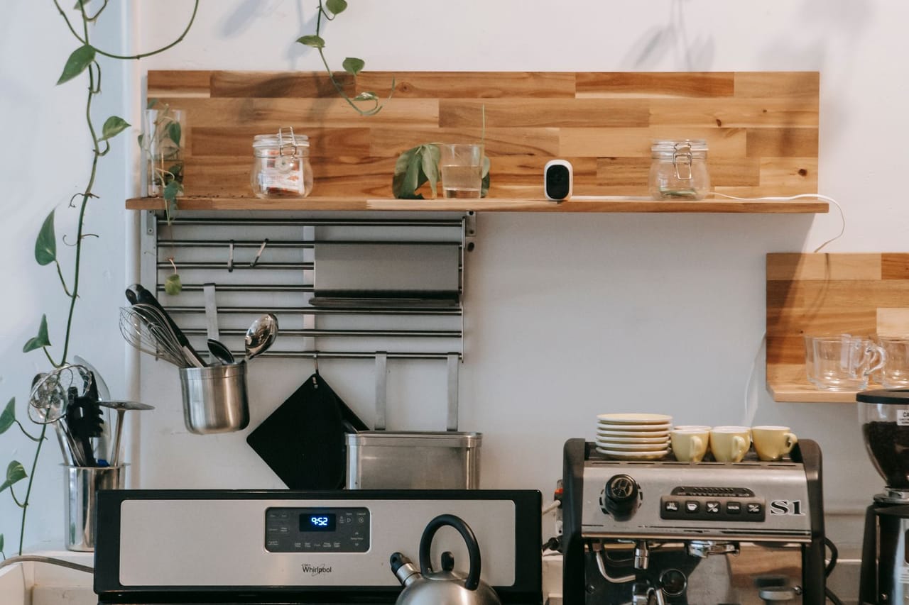 Appliance repair College Station TX: Stove and modern appliances in a kitchen