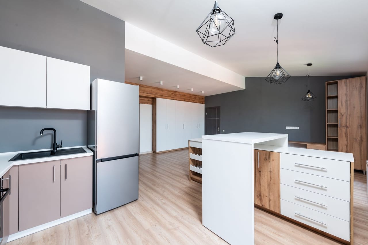 Appliance repair Toledo OH: Modern apartment kitchen interior design