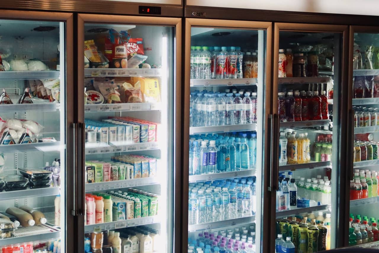 Appliance repair West Allis WI: Stocked refrigerator with beverages and snacks