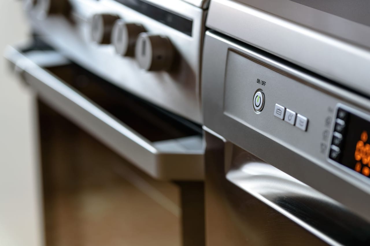 How to clean a dishwasher: Close up photo of dishwasher
