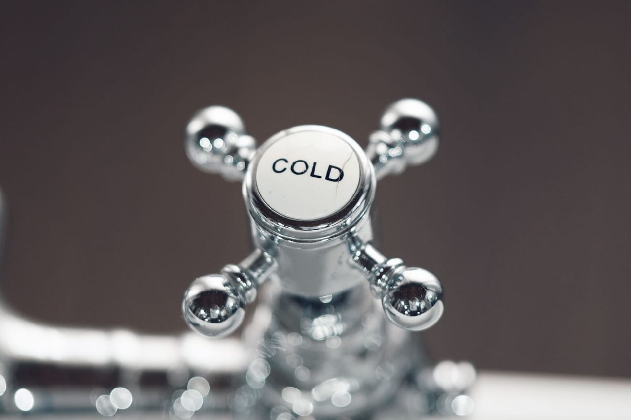 Plumber Odessa TX: Close up of ch bathroom faucet with cold handle