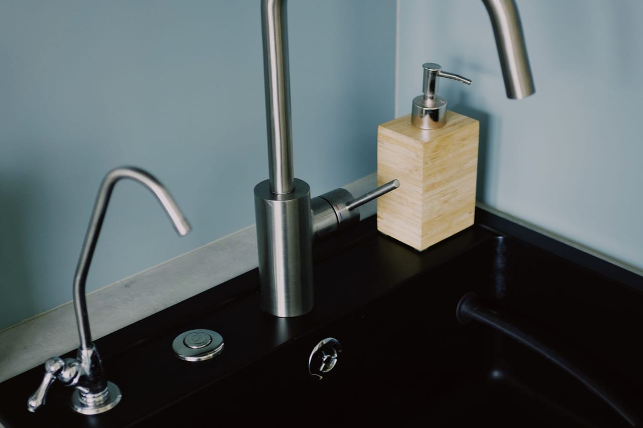 Plumber Prescott AZ: Stainless steel faucet turned off