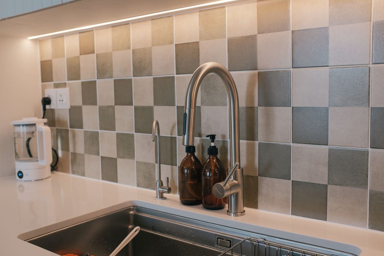 Plumber Sioux City IA: Modern kitchen sink with stylish decor